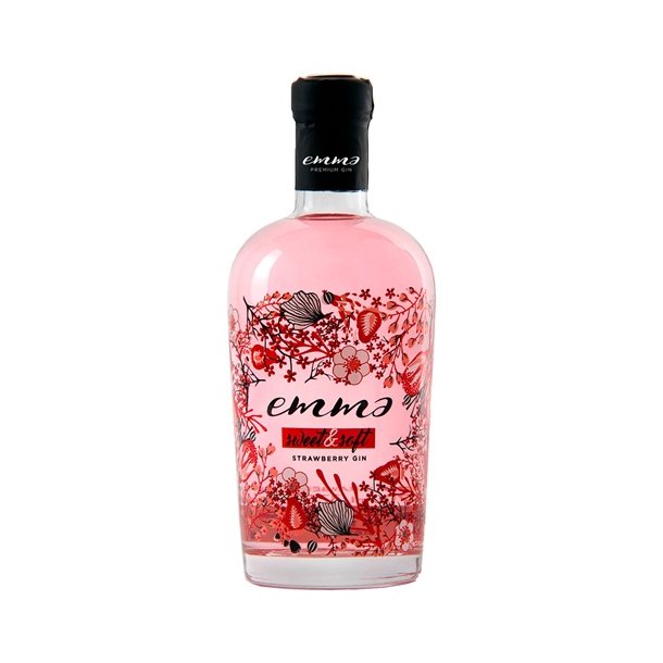 Gin - Emma Sweet &amp; Soft Strawberry  - Spanien - 37,5% - 70 cl.