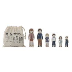 Bloomingville Mini - Wilton Legetj familie, Brun, MDF