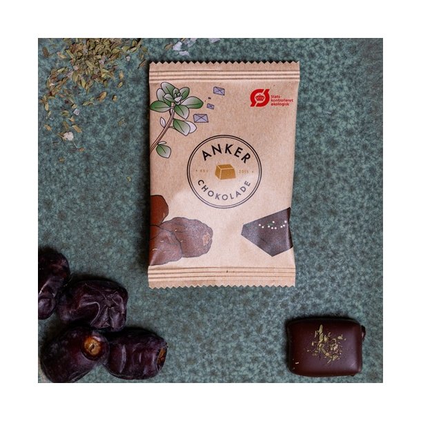 Anker Chokolade Flowpack - Dadel med m�rk chokolade 10g 
