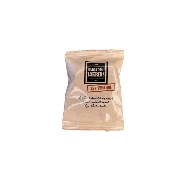 Bagsværd Lakrids - Flowpack - 2 stk lakridskaramel lys chokolade 20g