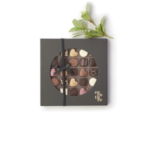Cocoture 25 stk. fyldte chokolader og konfektstykker i sort ske 225g