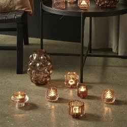 Speedtsberg Fyrfadsstage glas D10x8cm 