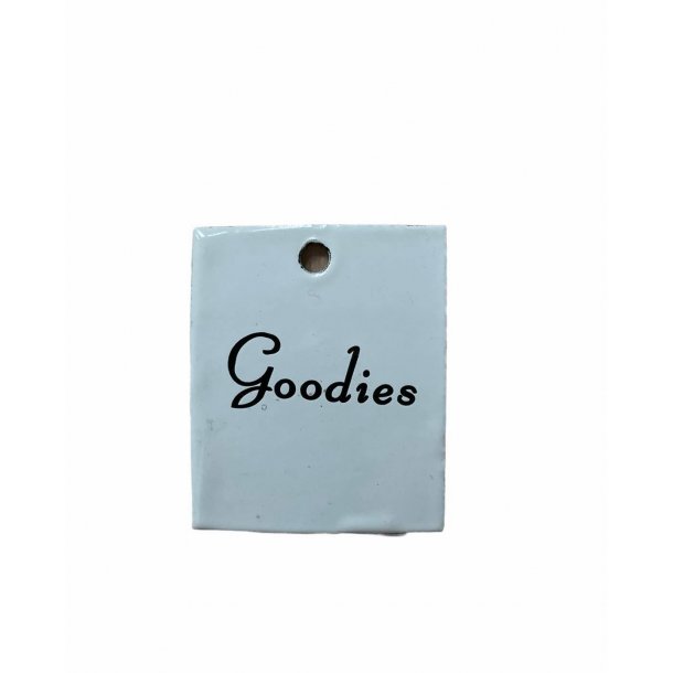 Ib Laursen "Goodies" metaltskilt