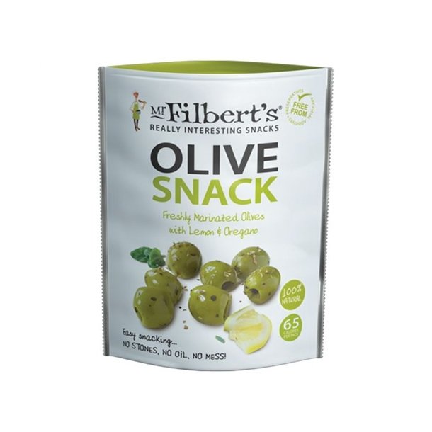 Filbert Green olives with lemon &amp; oregano 50g