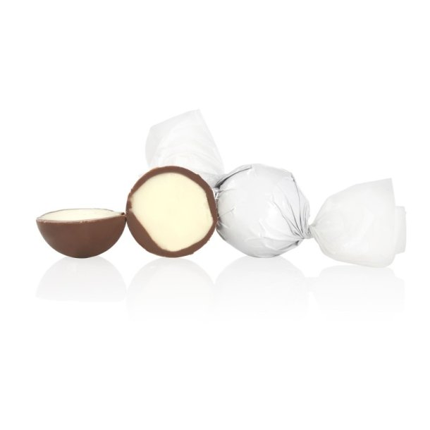 Cocoture - Hvid fyldt Cocoture chokoladekugle - fldechokolade med kokos - 1 stk