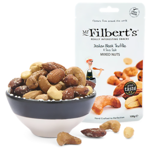 Filbert 100g Italian Black Truffle-Sea Salt Mixed Nuts