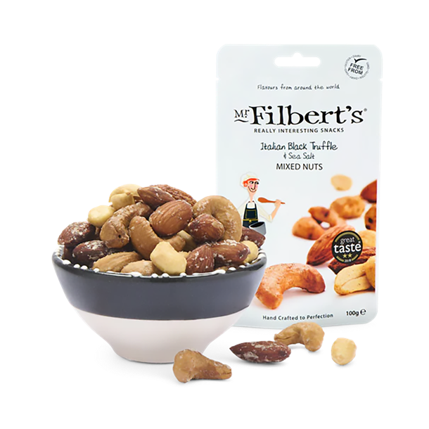 Filbert 100g Italian Black Truffle-Sea Salt Mixed Nuts