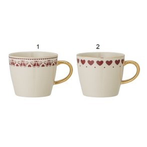 Bloomingville - Jolly Krus, Rd, Stentj - 2 varianter - 1 stk