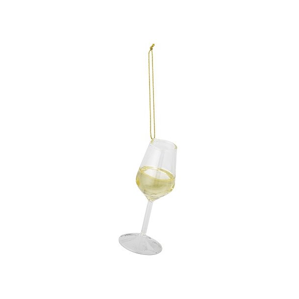 Bloomingville - Ketti julepynt champagneglas, Klar, Glas