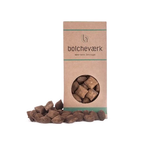 BOLCHEVRK - Kiwi &amp; lakrids  Sukkerfri bolcher - 100g