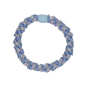 By Str hrelastik  Multi Light Blue & Silver Glitter