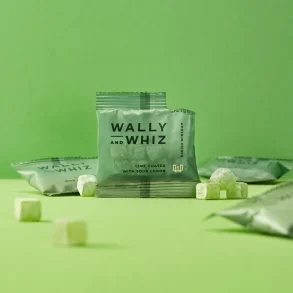 Wally and Whiz - Lime med sur citron , flowpack 11g 