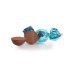 Cocoture -  Turkis fyldt Cocoture chokoladekugle turkis blå  - flødechokolade med amaretto - 1 stk