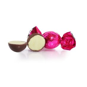Cocoture -pink chokoladekugle - mrk chokolade med pistacie - 1 stk 13g