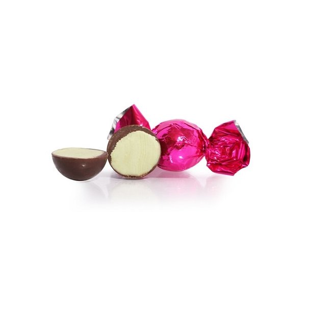 Cocoture -pink chokoladekugle - mrk chokolade med pistacie - 1 stk