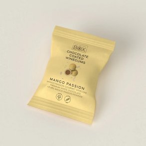 Box The Original - mango passion vingummi med hvid chokolade - 15g  