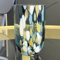 Anna von Lipa Marble/Marmor tumbler glas - Amalfi Blue