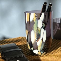 Anna von Lipa Marble/Marmor Tumbler Glas Mulberry Purple