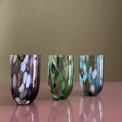 Anna von Lipa Marble/Marmor Tumbler Glas Mulberry Purple