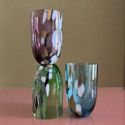 Anna von Lipa Marble/Marmor Tumbler Glas - Pine Green