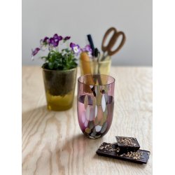 Anna von Lipa Marble/Marmor Tumbler Glas Mulberry Purple