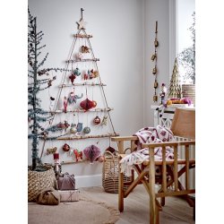 15% rabat Bloomingville - Julekugle Mia til ophng, Rd, Papmache, 3 varianter - 1 stk.