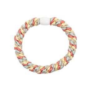 ByStr Hrelastik  Multi Mint/Gul/Koral/Beige glitter