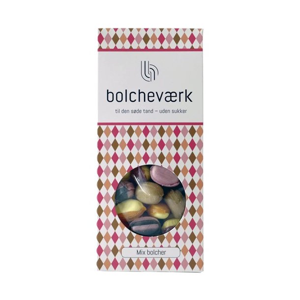 BOLCHEVRK - MIX pakke  Sukkerfri bolcher 100g. 