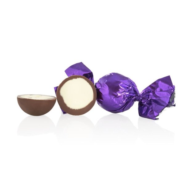 Cocoture - Lilla fyldt Cocoture chokoladekugle - fldechokolade m/cookie fldechokolade - 1 stk