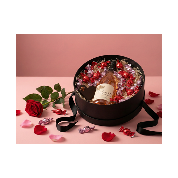 Stor Hatte�ske med Ros� &amp; Chokolade