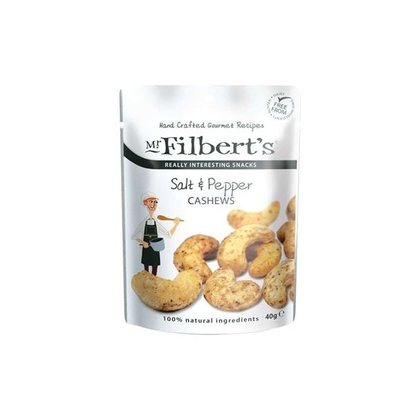 Filbert 40 G Salt &amp; Pepper Cashews - Pocket Snack