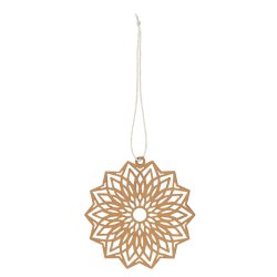 Ib Laursen papirklip brun blomst - 8 x 8