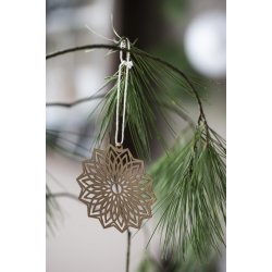 Ib Laursen papirklip brun blomst - 8 x 8