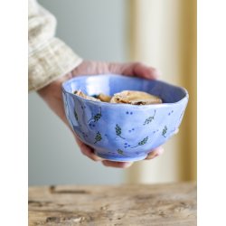 Bloomingville - Pippine Skl, bl, Stentj 13 x 7 cm