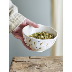 Bloomingville - Pippine Skl, Hvid, Stentj 13 x 7 cm