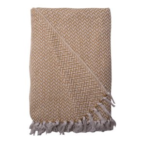 Au Maison  - Plaid-tppe -Edge-Mustard 130 x 180 cm