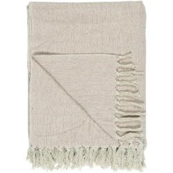 Ib Laursen - plaid creme/malva - 130 x 160 cm