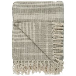 Ib Laursen - Plaid sand/creme stribemnster p tvrs