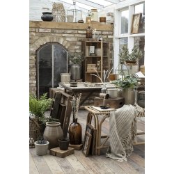 Ib Laursen - Plaid sand/creme stribemnster p tvrs