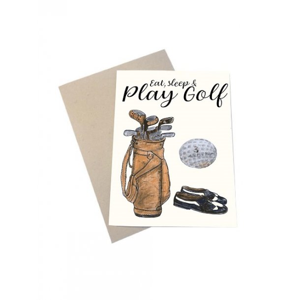 Mouse &amp; Pen A6 - Eat, Sleep &amp; Play Golf