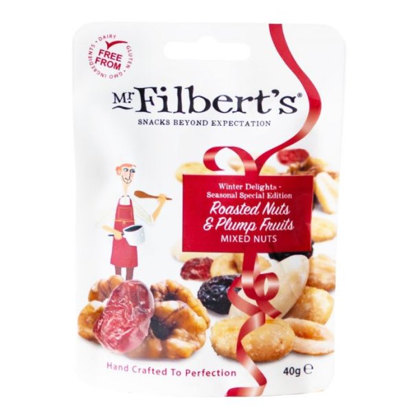 Filbert - 40 G Dry Roasted Peanuts &amp; Fruits - Lomme snack