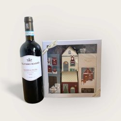 Gave med rdvin og lkker gaveske fra Xocolatl.