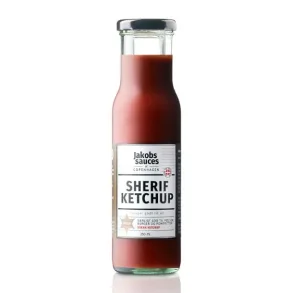 Jakobs Sauces Sherif Ketchup, 250ml.Bedst fr 19/1-2026