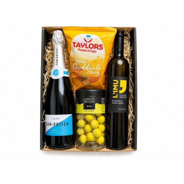 Sommerkurv med Limoncello, cava og snacks
