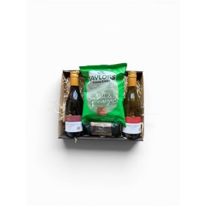 Sommergave med sm� vin, chips og karamel