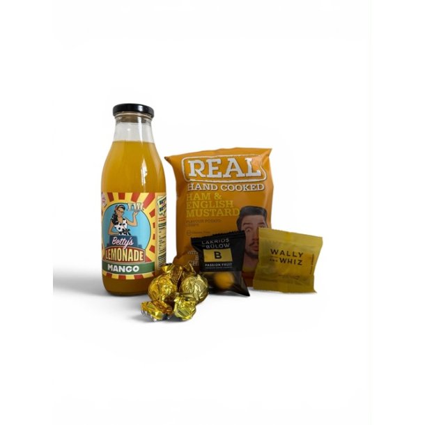 Sommerpose med lemonade, chips og l�kkerier