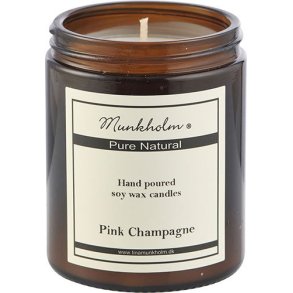 Munkholm Soya wax lys Pink Champagne, 180ml. BEDST FR Nov 2025