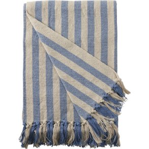 Au Maison  - Plaid- tppe - Stribet-Turkis og Natur, 130x180 cm OBSOBS farven er mere turkis
