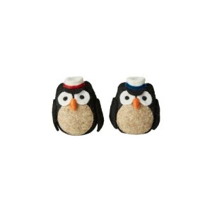 Speedtsberg Studenter ugle stor - uld - 10 x 8 cm r�d/bl� - 1 stk
