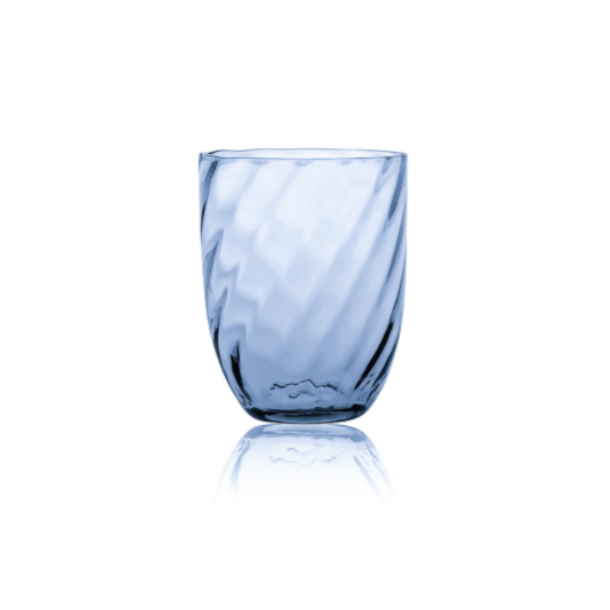 Anna Von Lipa Swirl Tumbler Glas - Blue Smoke